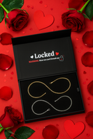 Locked Unisex Permanent Couples Bracelets